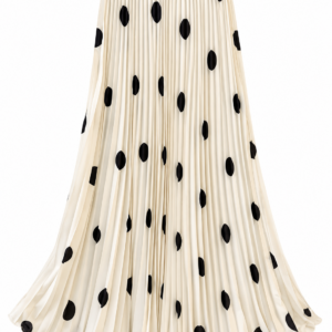 Women's Polka Dot Pleated Skirt.